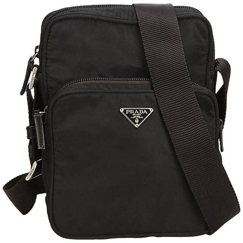 prada black crossbody messenger bag|prada crossbody bag nylon sale.